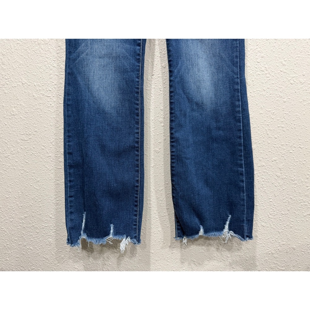 Judy Blue Daisy Raw Hem Bootcut Jeans Sz 31 Stretch Western Y2K Coastal Cowgirl - Picture 5 of 11